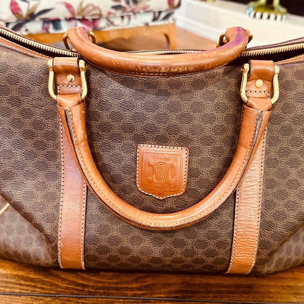 Celine Macadam Coated Canvas travel Bag - Picture 3 of 15